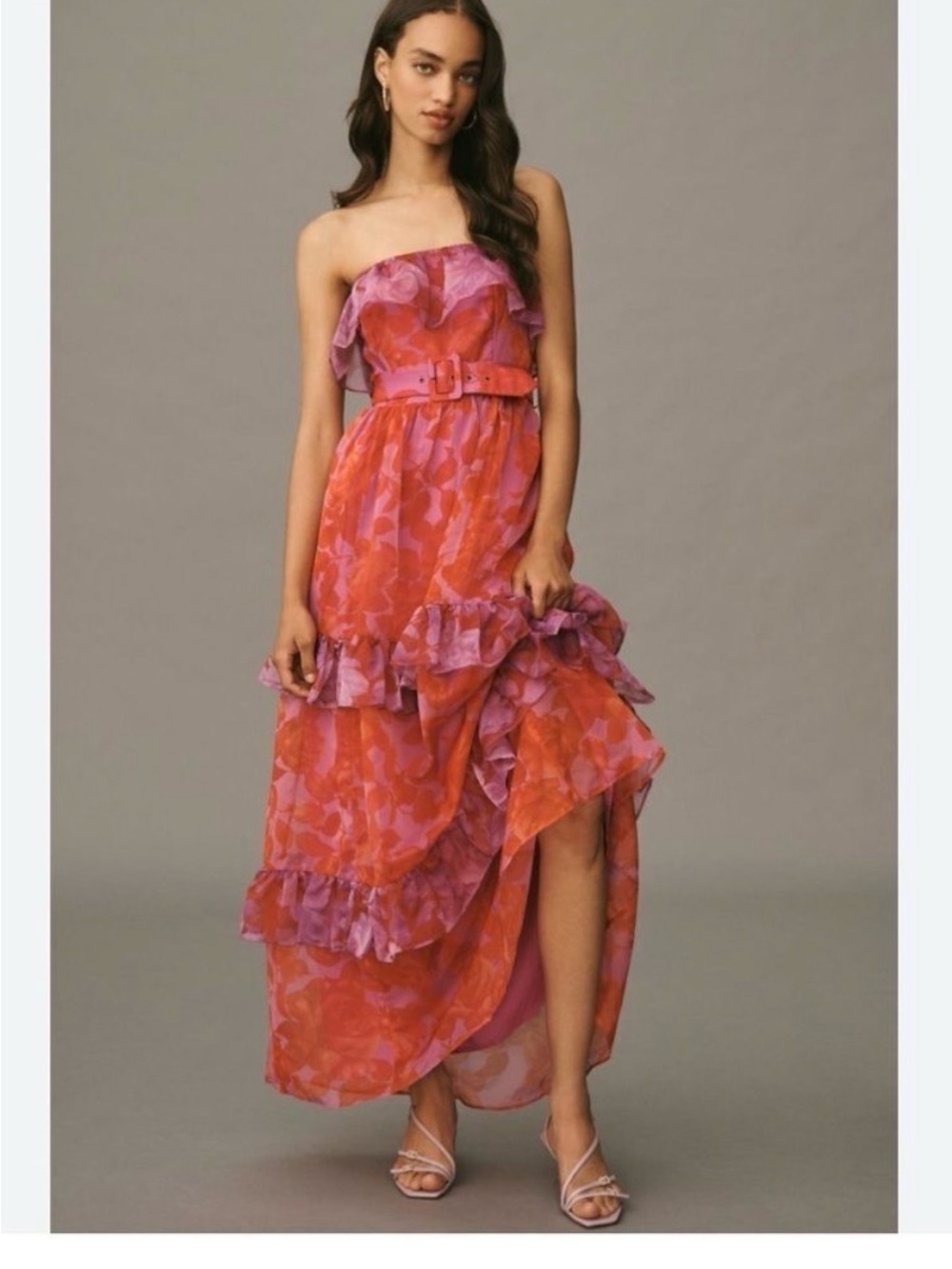 Anthropologie small By Anthropologie Strapless Tiered
Maxi Dress Hutch
